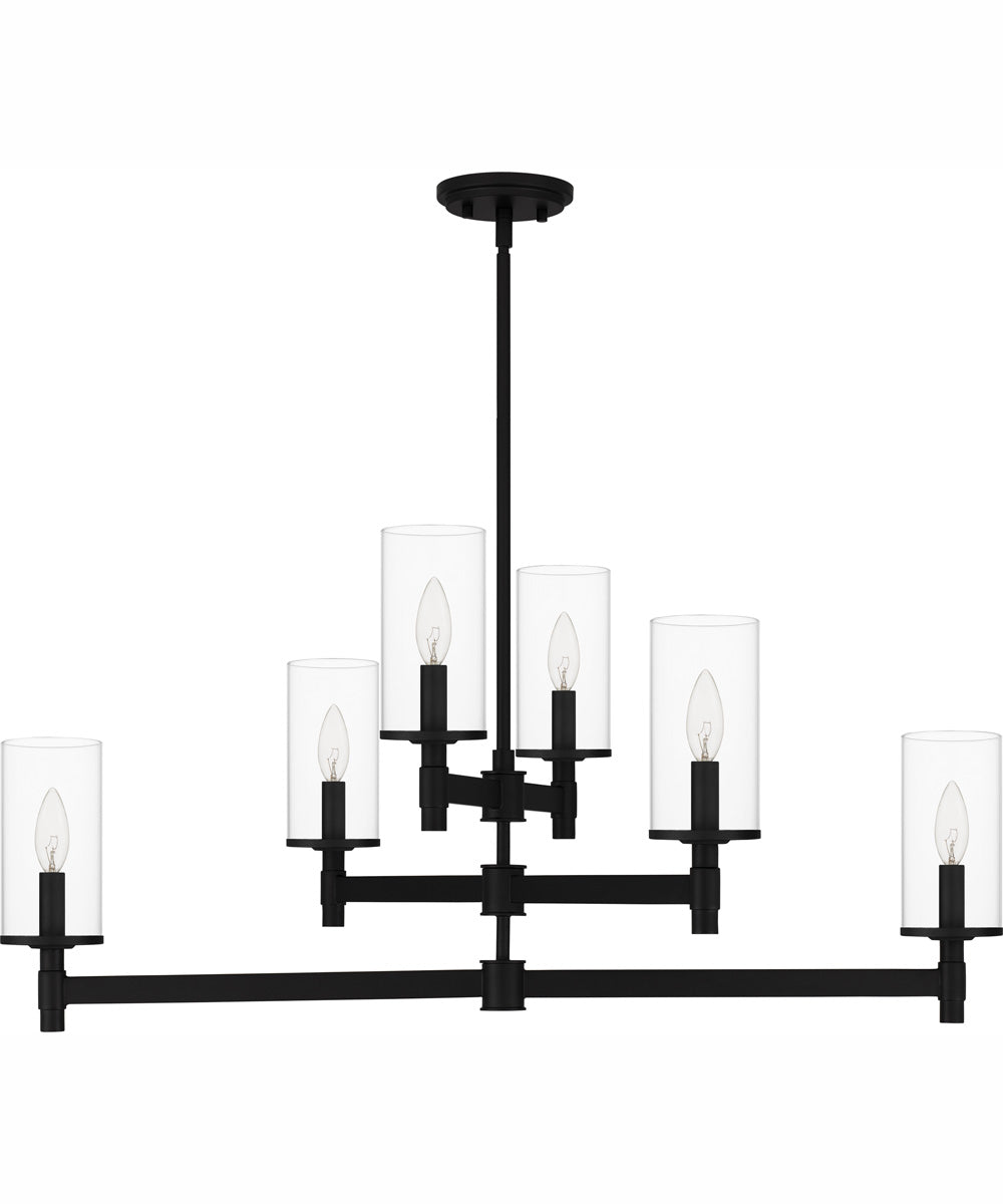 Quoizel Chandelier Medium 6-light Island Light Matte Black