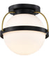 Lakeshore 1-Light Close-to-Ceiling Matte Black