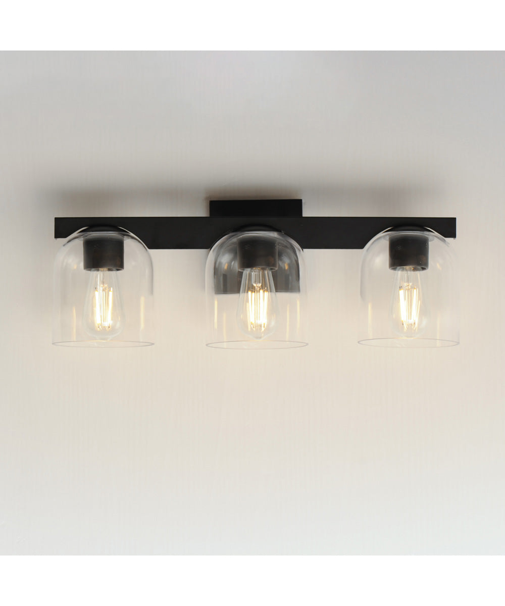 Scoop 3-Light Bath Vanity Black