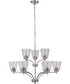 Tyler 9-Light Chandelier Brushed Polished Nickel