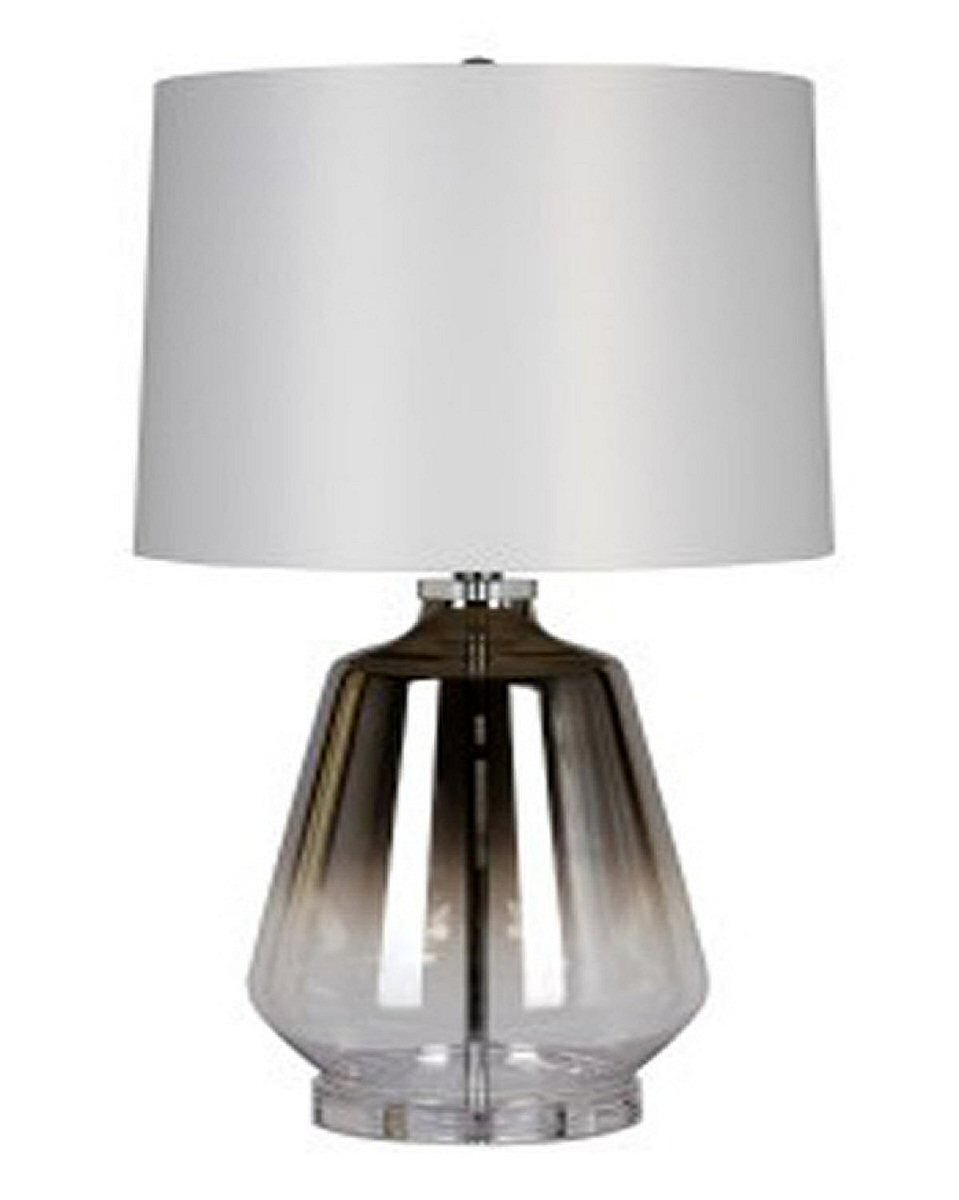 28"H Jaslyn Glass Table Lamp Silver