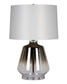 28"H Jaslyn Glass Table Lamp Silver