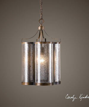 13"W Croydon 1 Light Mercury Glass Pendant