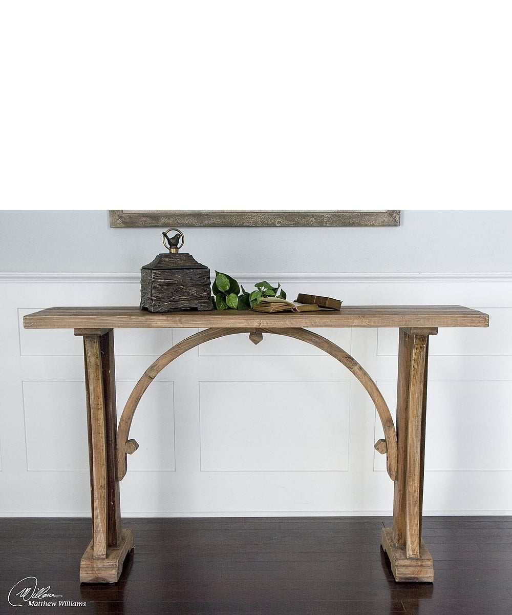 33"H Genessis Reclaimed Wood Console Table