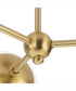 Atwell 3-Light Mid-Century Modern Semi-Flush Mount Brushed Bronze