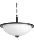 Replay 2-Light 14-3/4" Semi-Flush Textured Black