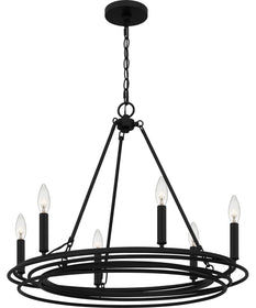 Calliope 6-light Chandelier Matte Black