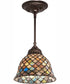 8" Wide Tiffany Fishscale Mini Pendant
