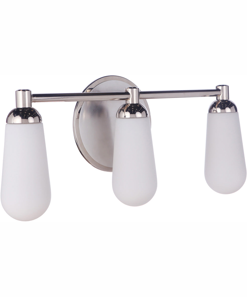 Riggs 3-Light Vanity Brushed Polished Nickel / Polished Nickel