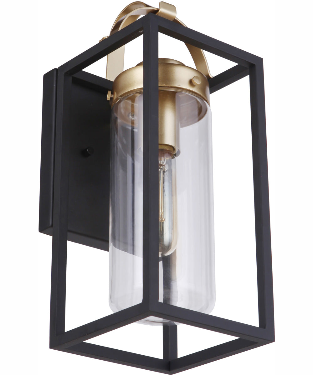 Neo 1-Light Outdoor Wall Lantern Midnight Satin Brass