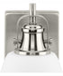 Preston 1-Light Coastal Bath Vanity Light Brushed Nickel