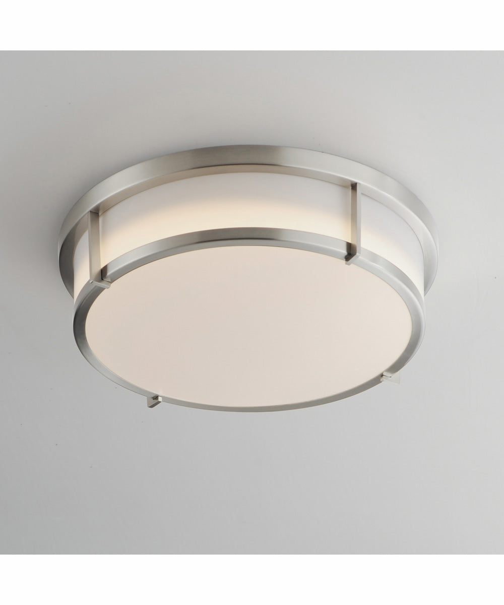 Rogue 13 inch LED Flush Mount Satin Nickel