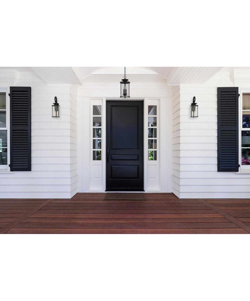 Squire 3-Light Hanging Lantern Matte Black