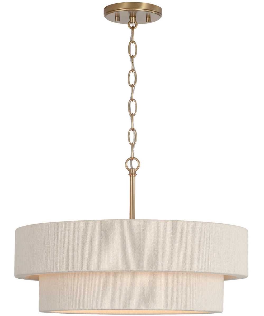 Delaney 4-Light Pendant Matte Brass