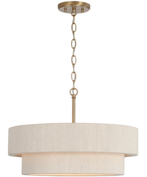 Delaney 4-Light Pendant Matte Brass