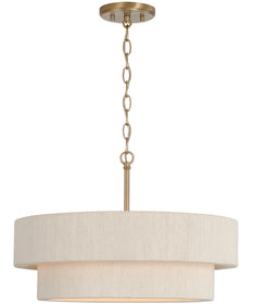 Delaney 4-Light Pendant Matte Brass