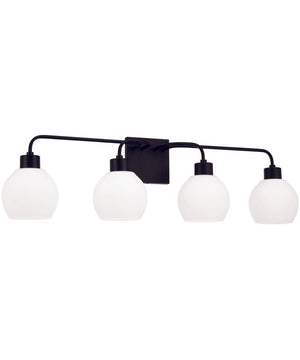 Tanner 4-Light Vanity Matte Black