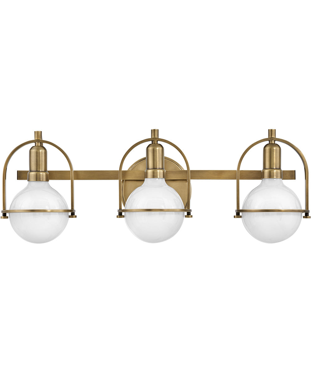 Somerset 3-Light Vanity in Heritage Brass