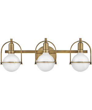 Somerset 3-Light Vanity in Heritage Brass