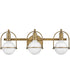 Somerset 3-Light Vanity in Heritage Brass