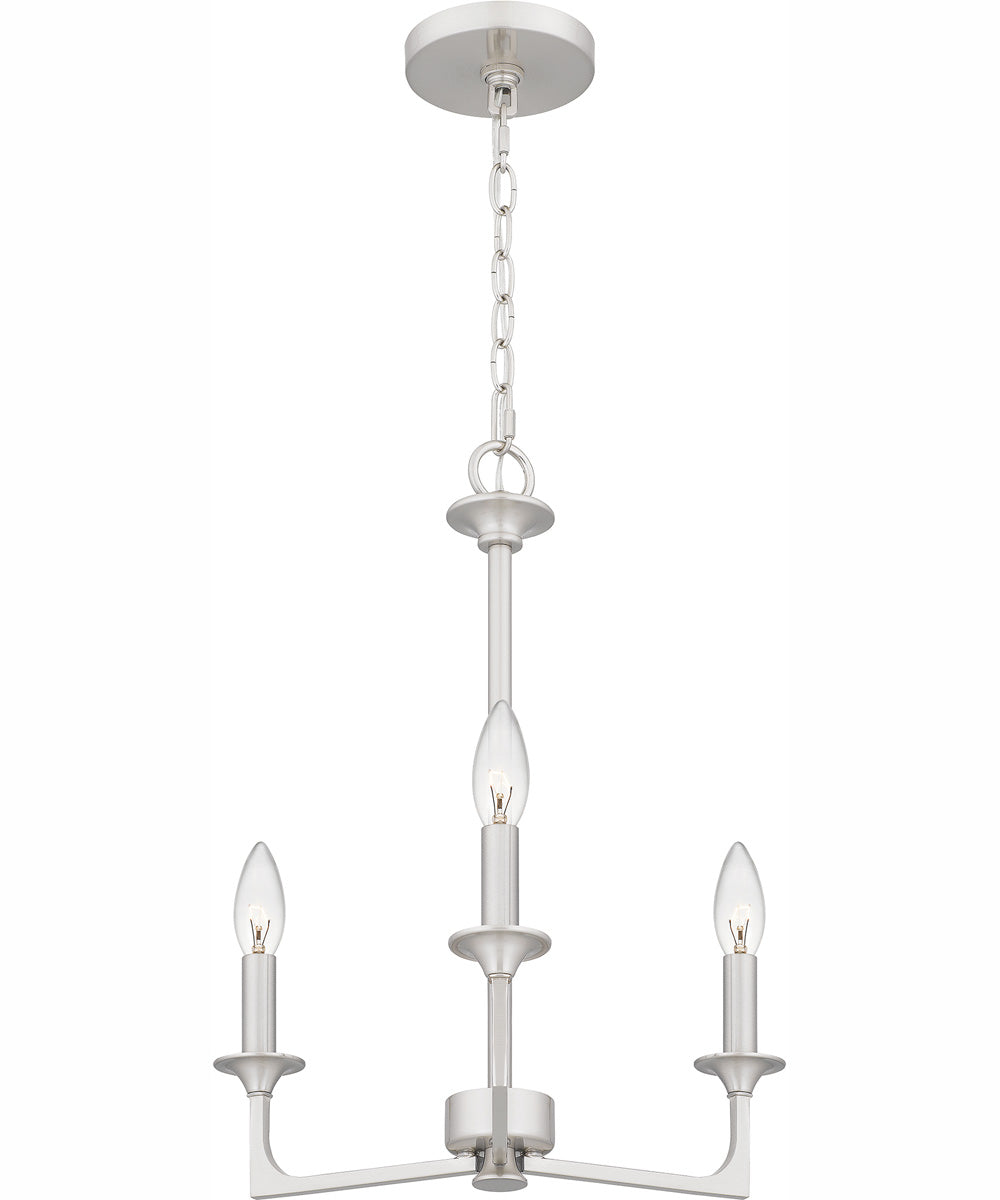 Prescott 3-light Chandelier Brushed Nickel