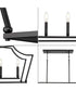 Parkhurst 6-Light New Traditional  Linear Island Chandelier Light Matte Black