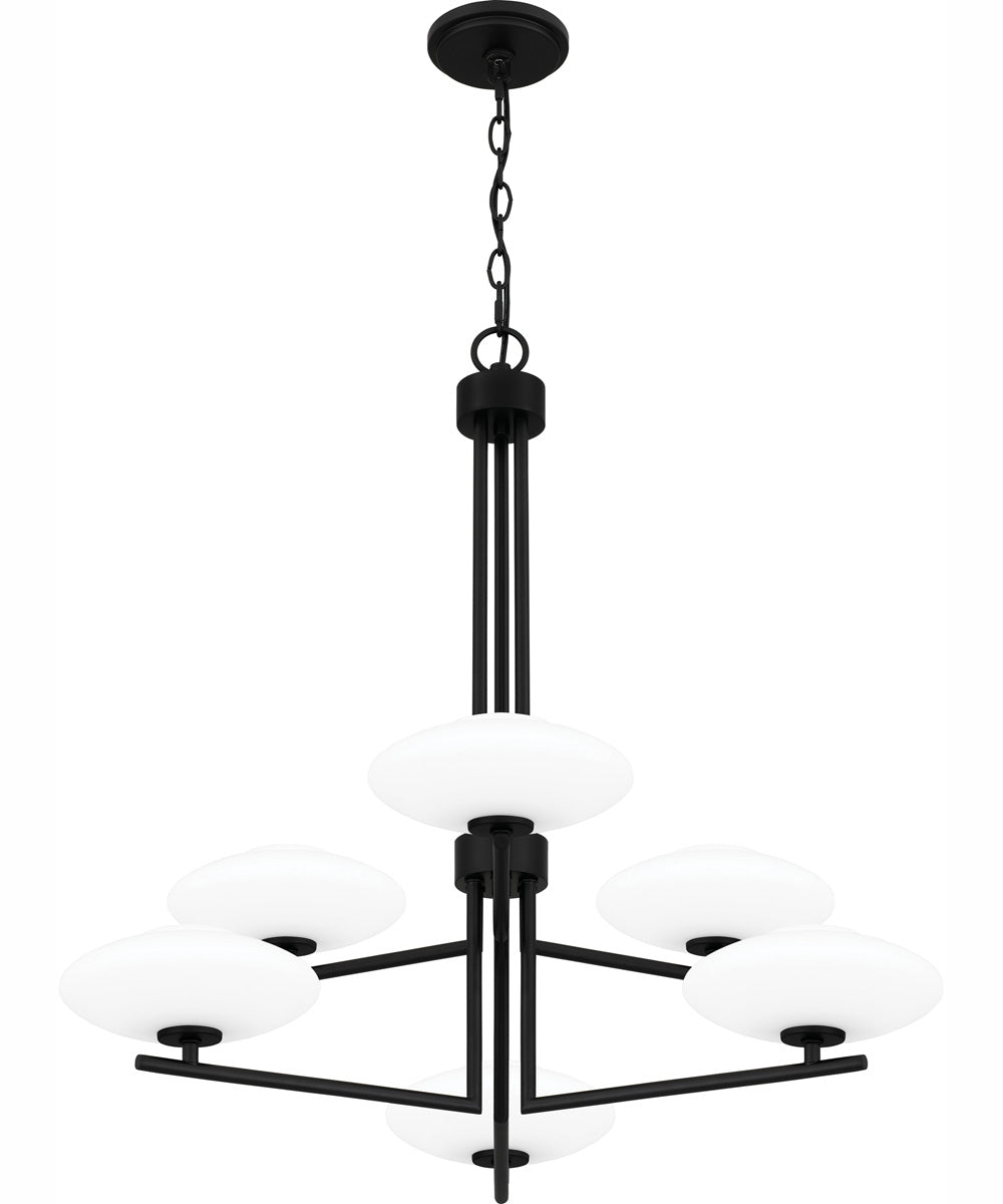 Quoizel Chandelier 6-light Chandelier Matte Black