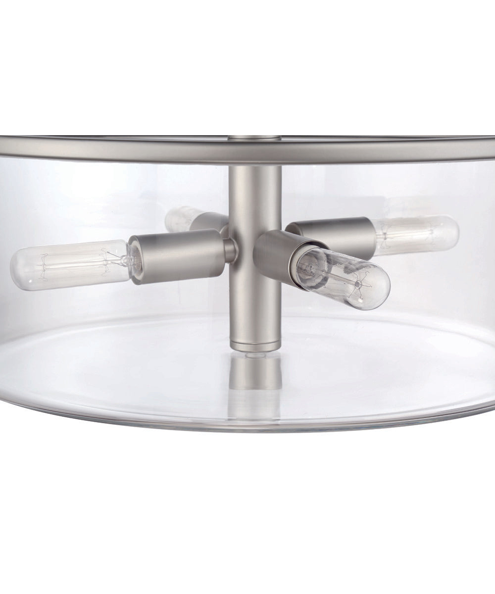 Hailie 4-Light Pendant Satin Nickel