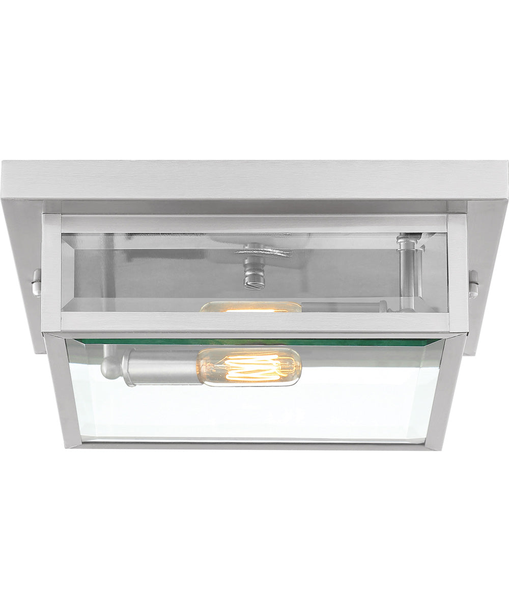 Westover 2-light Flush Mount Stainless Steel