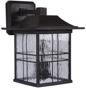 13"H Dorset 2-Light Outdoor Wall Light Aged Bronze Brushed