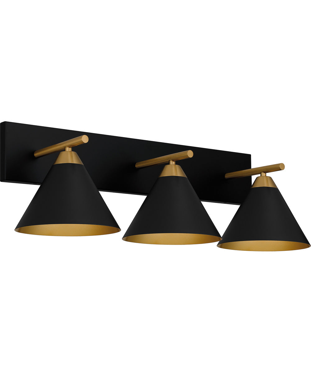 Mastro Large 3-light Bath Light Matte Black