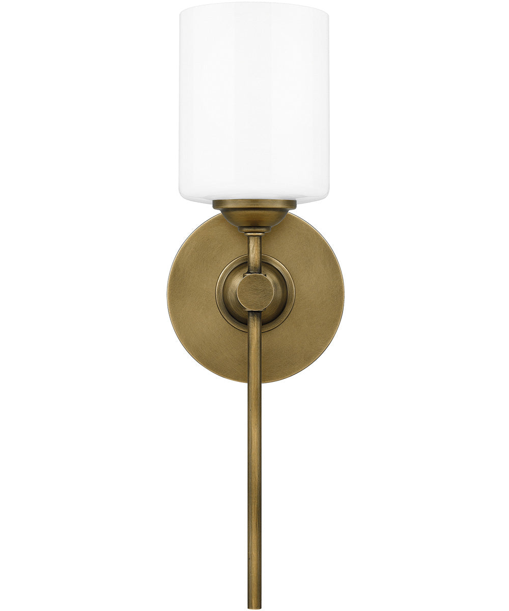 Aria Small 1-light Wall Sconce Weathered Brass