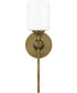 Aria Small 1-light Wall Sconce Weathered Brass