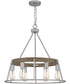 Brockton 6-light Chandelier Brushed Silver