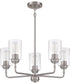 Stowe 5-Light Chandelier Brushed Polished Nickel