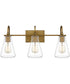 Boyton Large 3-light Bath Light Weathered Brass