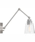 Profile 1-Light Plug In Sconce Brushed Nickel, 5"W