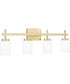 Wilburn Extra Large 4-light Bath Light Satin Brass