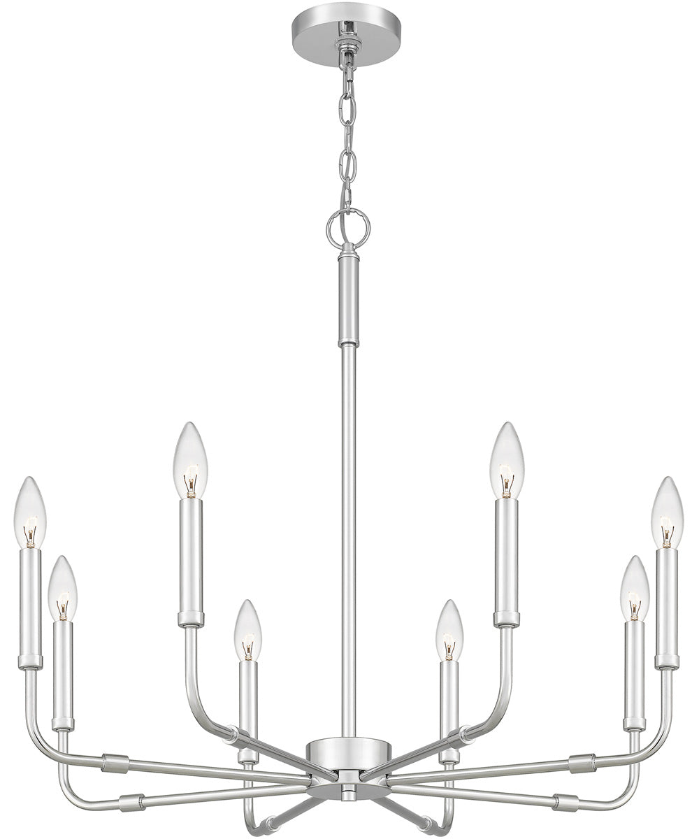 Abner 8-light Chandelier Polished Chrome