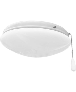 2-Light Universal Opal Glass Fan Light Kit White