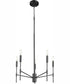 Hamilton 5-light Chandelier Matte Black