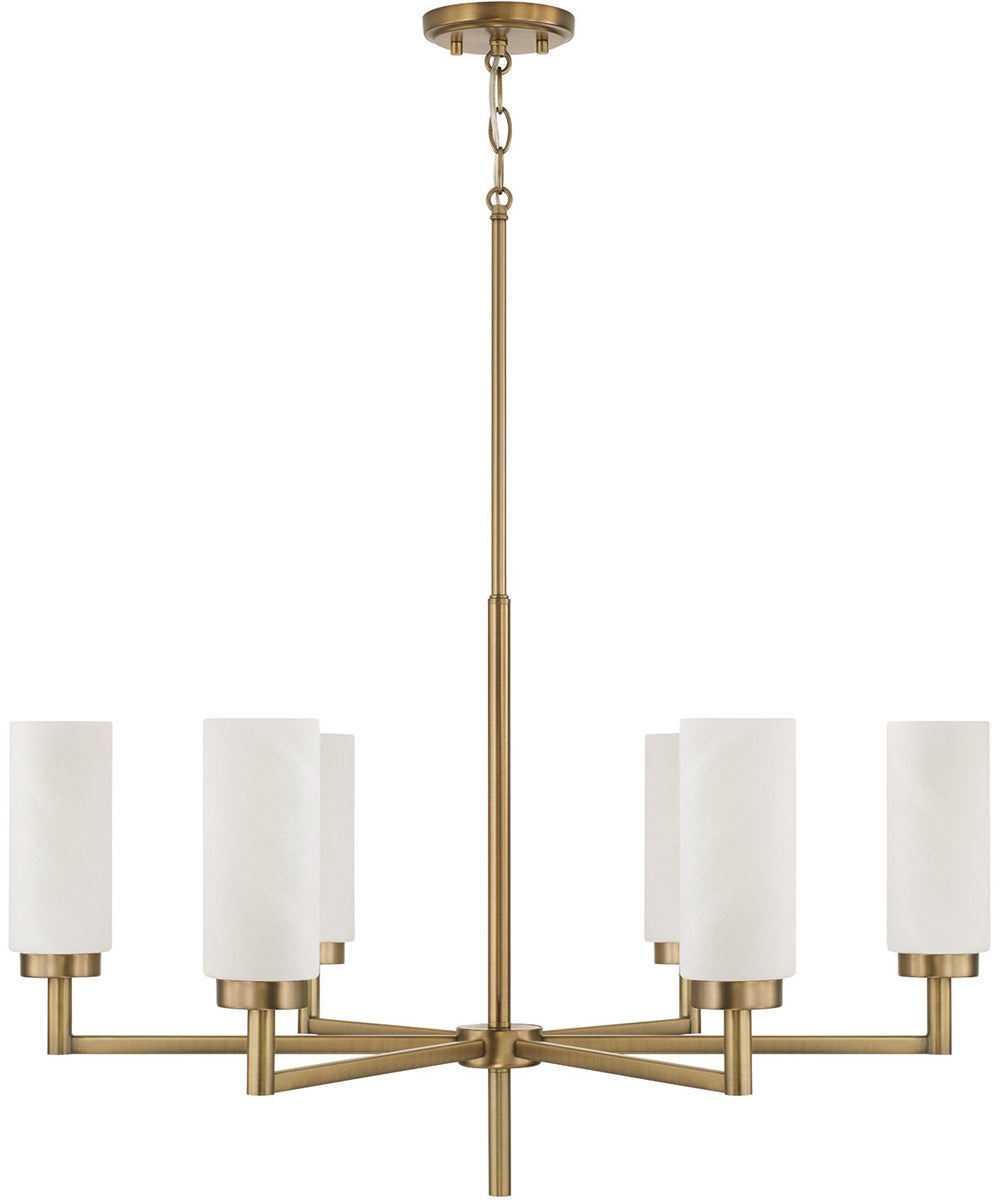 Alyssa 6-Light Chandelier Aged Brass