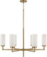 Alyssa 6-Light Chandelier Aged Brass