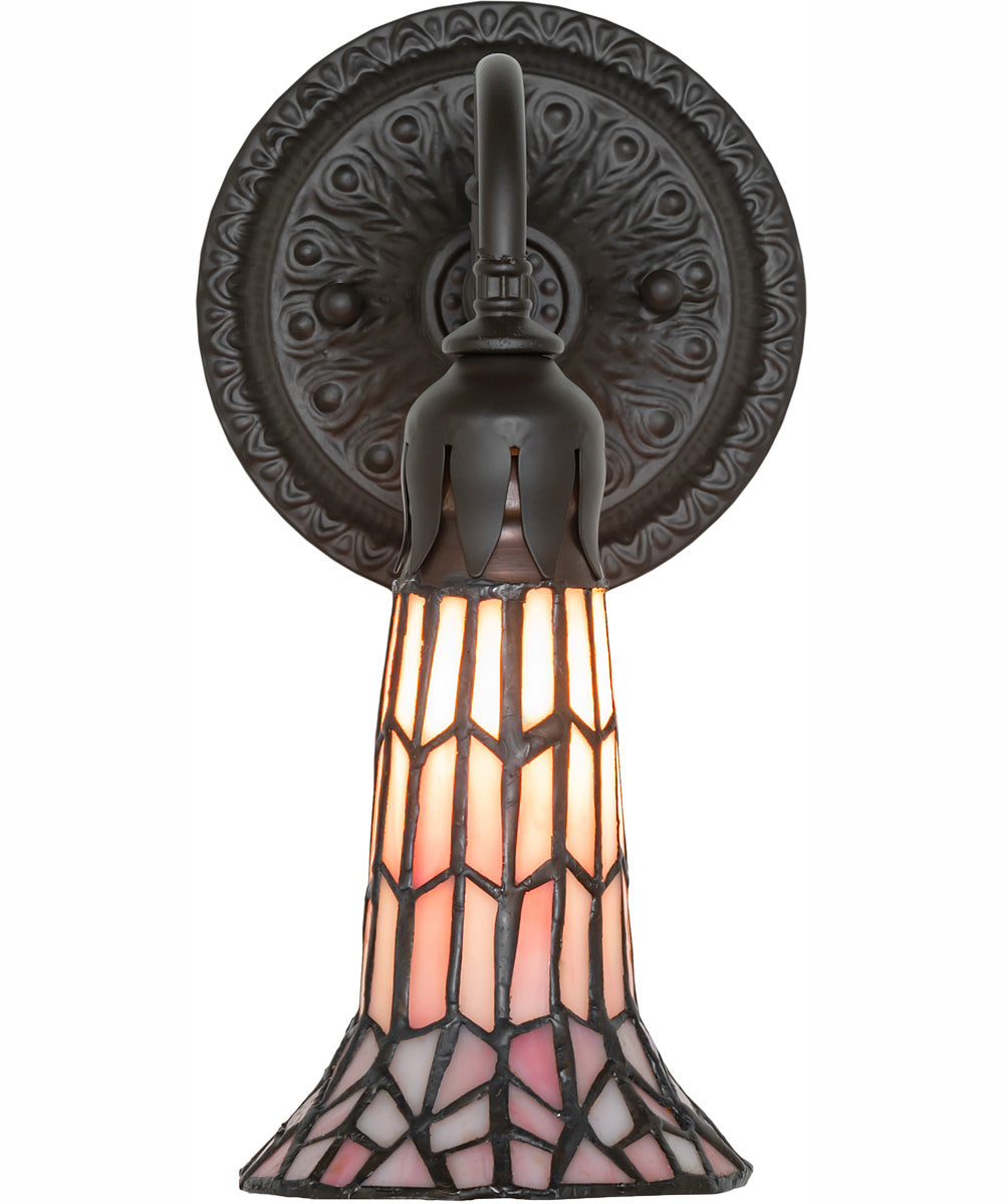 5.5" Wide Stained Glass Pond Lily Wall Sconce