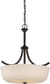 20"W Laguna 4-Light Pendant Forest Bronze