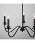 Weston 5-Light Chandelier Matte Black