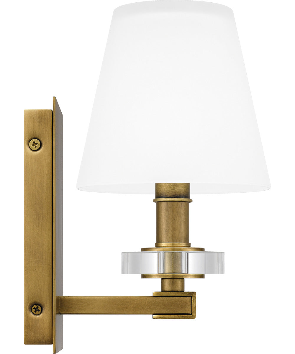 Kelsey Glen Small 1-light Wall Sconce Weathered Brass