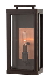 14"H Sutcliffe 1-Light LED Small Outdoor Wall Light in Oil Rubbed Bronze