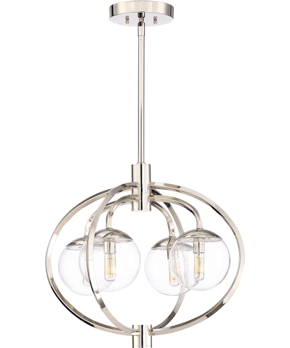 Piltz 4-Light Chandelier Polished Nickel