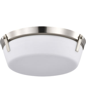 Rowen 3-Light Close-to-Ceiling Brushed Nickel